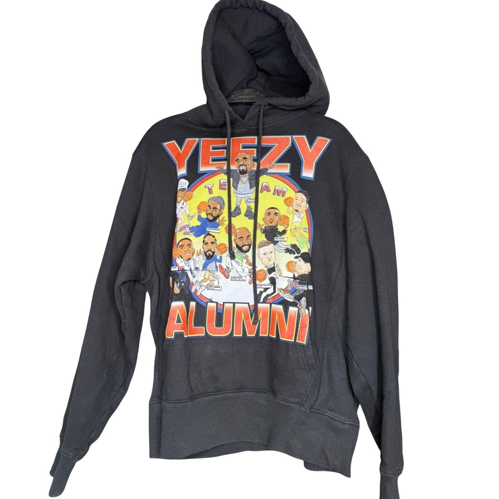 Chinatown Market Yeezy Alumni Team Hoodie Kanye West Black Graphic Print Medium